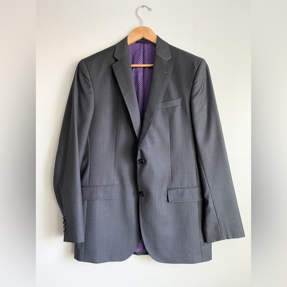 $749‼️TED BAKER LONDON Endurance ‘JAY CT’ Sport Coat Blazer Suit Jacket Wool 40L - Picture 2 of 11